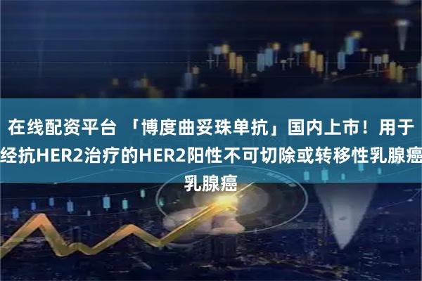 在线配资平台 「博度曲妥珠单抗」国内上市！用于经抗HER2治疗的HER2阳性不可切除或转移性乳腺癌